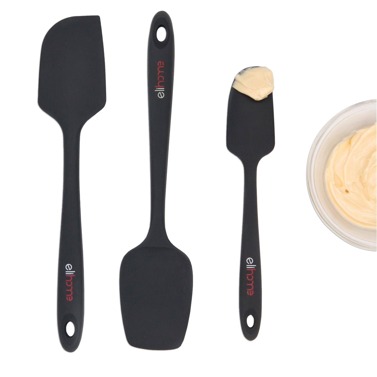 8 Piece Silicone Spatula Set - Teal Grey