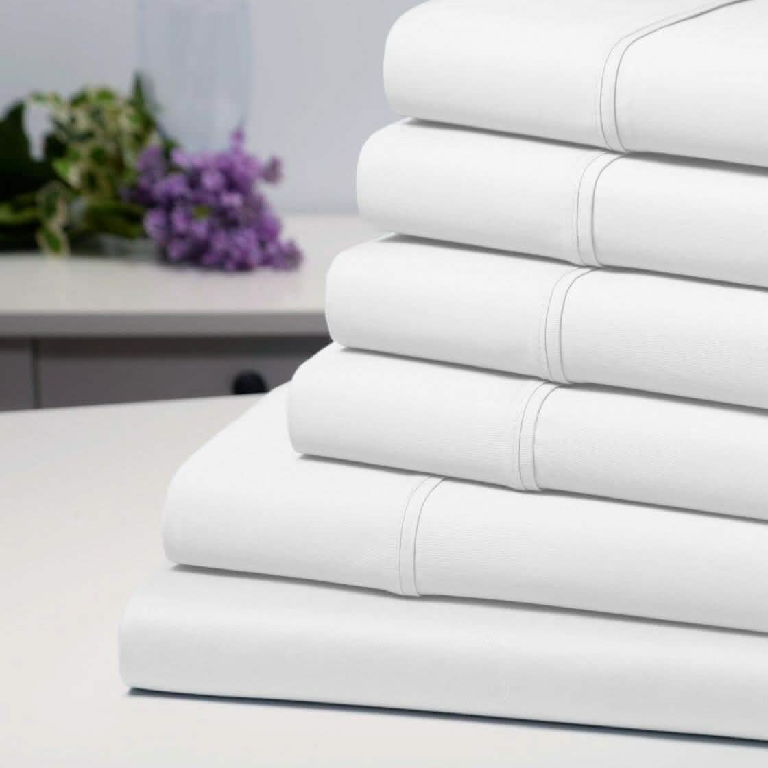 6-Piece: Bamboo 1800 Count Extra Soft Luxury Sheet Set - Luxhausen