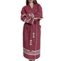 Organic Turkish Cotton Kimono Bathrobe – Lightweight Spa & Home Robe