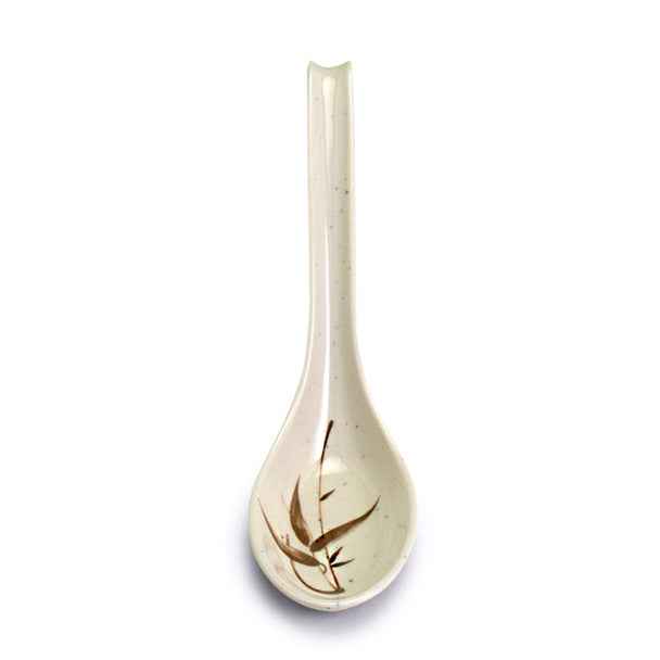 Melamine Chinese Soup Spoon, 60pc, 6.25"L (Autumn Grass)