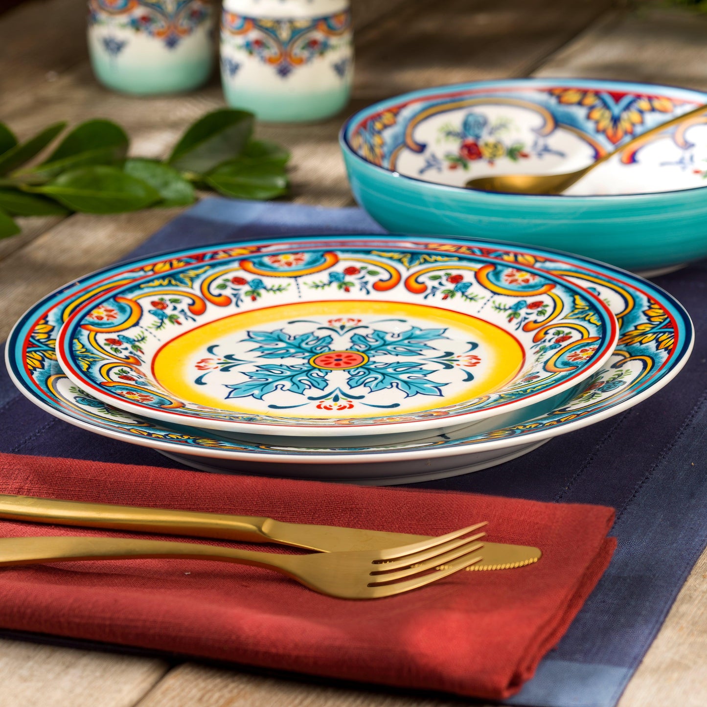 Zanzibar 12 Piece Stoneware Dinnerware Set, Service for 4