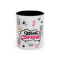 Serving Confidence Coffee Mug — Inspirational Graffiti Design, 'Be You' Motivational Drinkware (11/15oz)