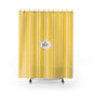 Shower Curtain — Yellow Striped French 'Le Bain' Bathroom Decor