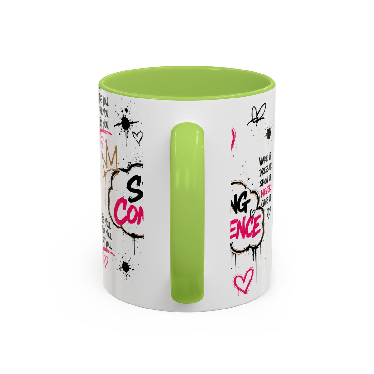 Copy of Serving Confidence Coffee Mug — Inspirational Graffiti Design, 'Be You' Motivational Drinkware (11/15oz)