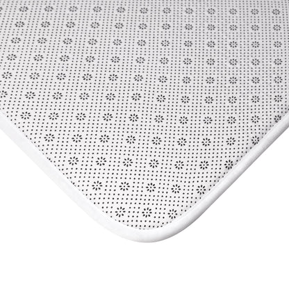 Le Bain Light Pink & Navy Bath Mat |  French Bathroom Mat