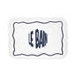 Le Bain Crisp WHITE Bath Mat | White French Bathroom Mat