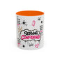 Serving Confidence Coffee Mug — Inspirational Graffiti Design, 'Be You' Motivational Drinkware (11/15oz)