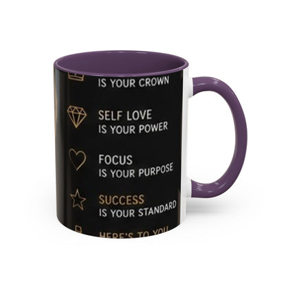 Inspirational Self-Love Coffee Mug — "Self Love is Your Power" Accent Mug