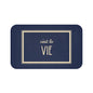 C'est la vie Bath Mat, Grey Blue | Chic Bathroom Decor