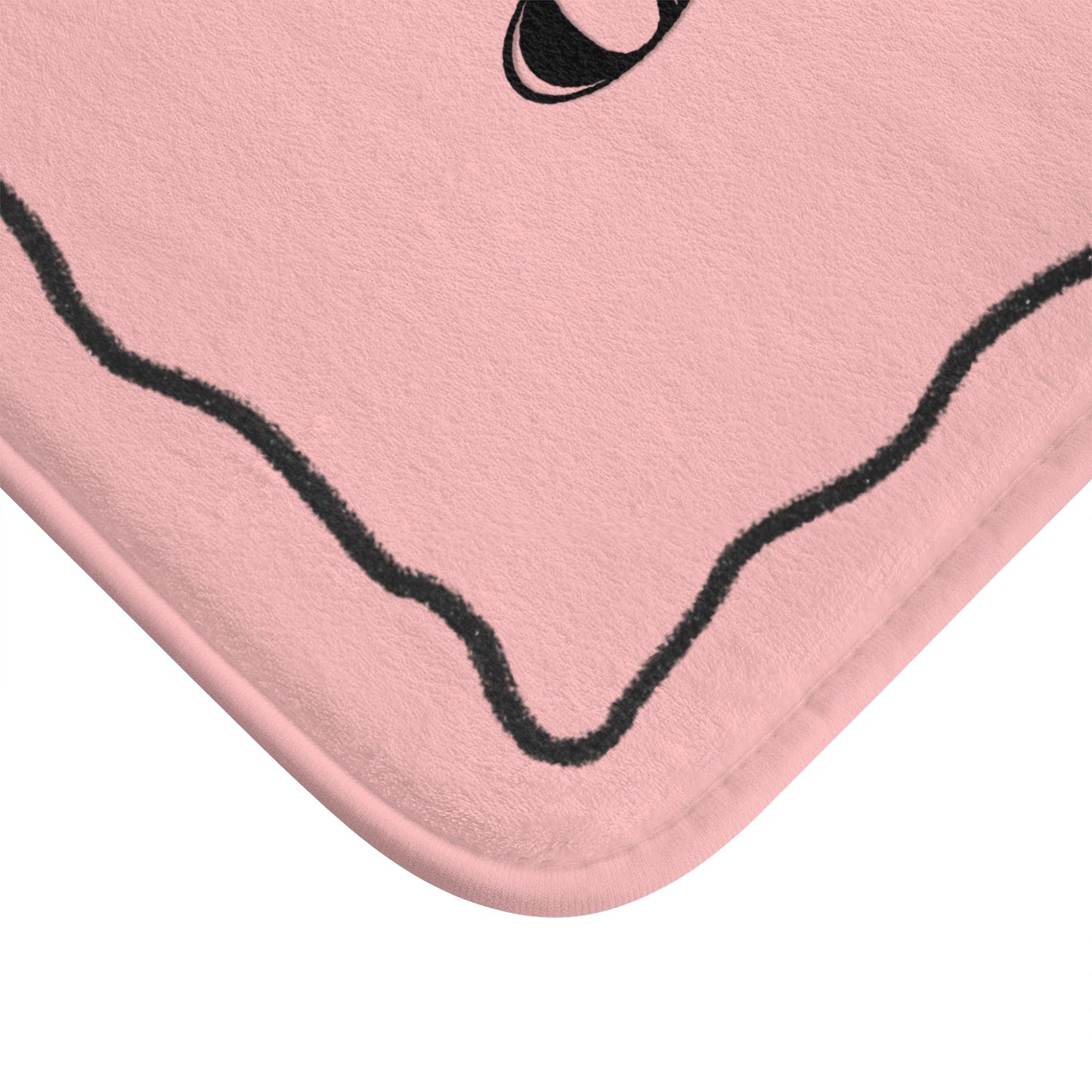 OUI Pink Bath Mat — Feminine French Bathroom Rug