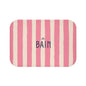 Le Bain Pink Striped Bath Mat — French Bathroom Decor