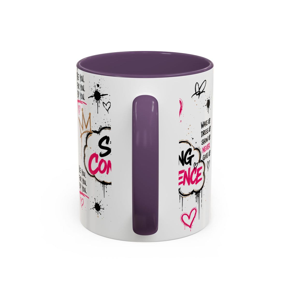 Copy of Serving Confidence Coffee Mug — Inspirational Graffiti Design, 'Be You' Motivational Drinkware (11/15oz)