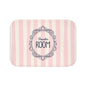 Powder Room Pink Striped Bath Mat | Girly Decor