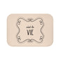 C'est la VIE Bath Mat |  Neutral Chic Bathroom Decor
