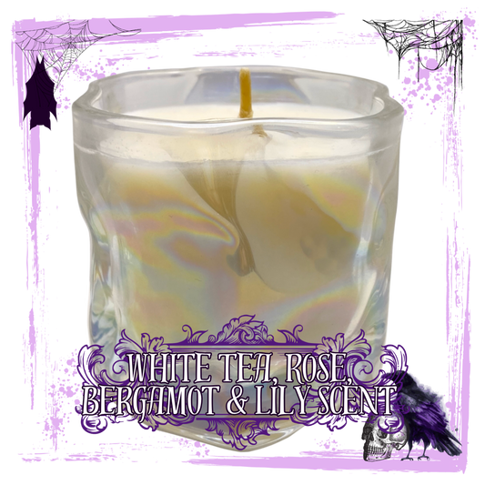 GhostFace Hotel : White Tea, Rose, Bergamot & Lily Scented Candle