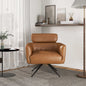 Camila Mid-Century Modern Leather Lounge Chair