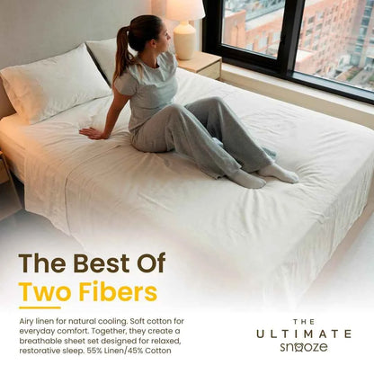 Sheet Set | Breezeline™ Comfort | Blended Linen and Cotton