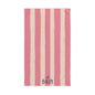 Le Bain Pink Striped Hand Towel — French Pink & Cream Bathroom Decor