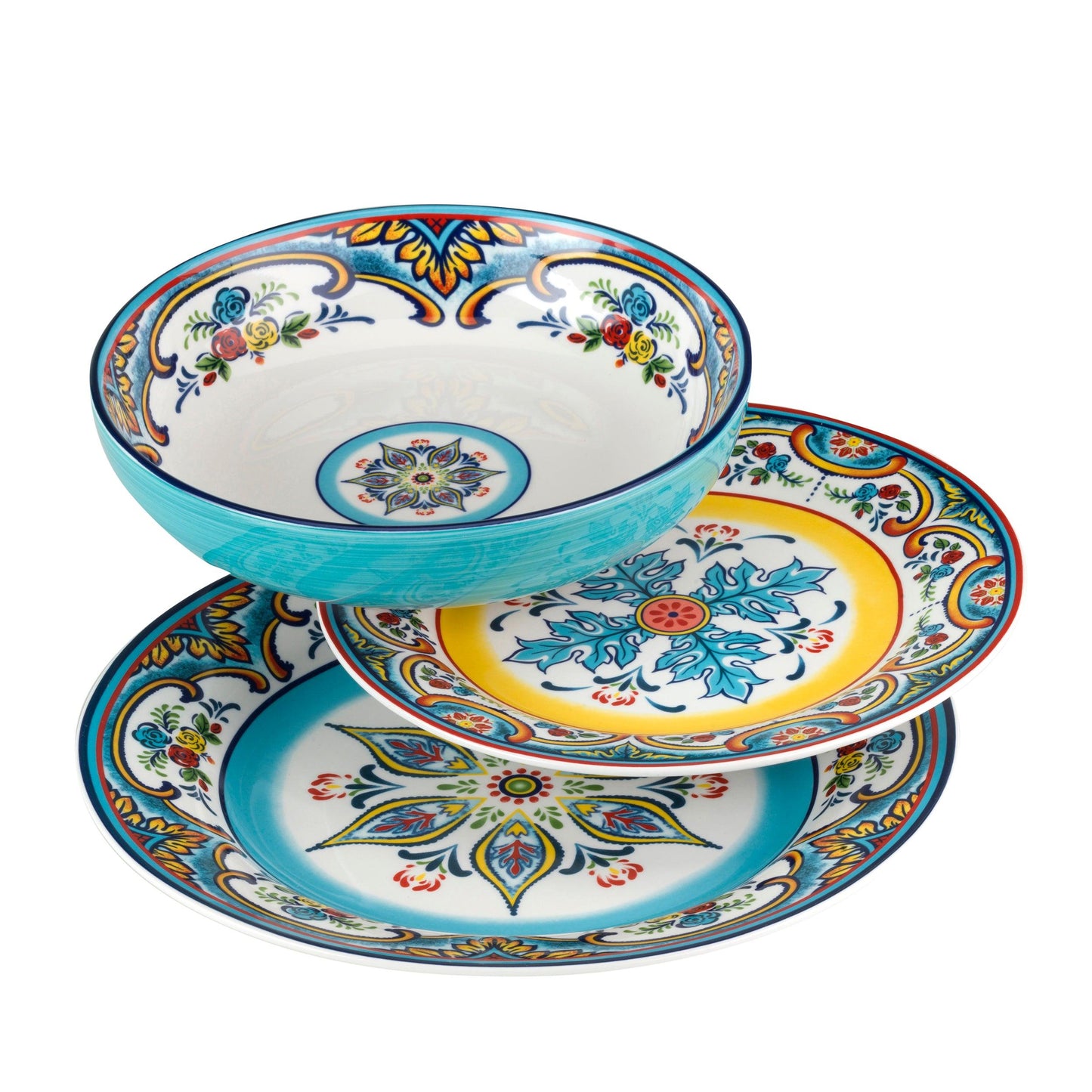 Zanzibar 12 Piece Stoneware Dinnerware Set, Service for 4