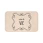 C'est la VIE Bath Mat |  Neutral Chic Bathroom Decor