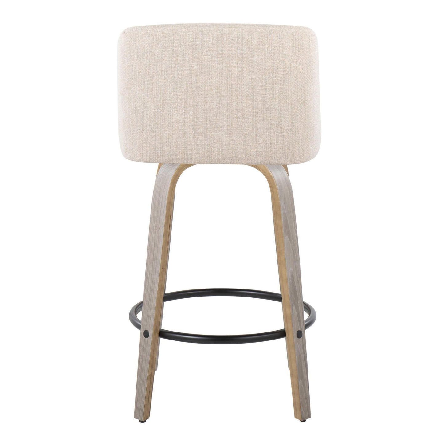 26" Contemporary Fixed Height Counter Stool with Swivel