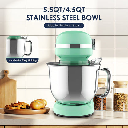 5.5QT/4.5QT Dual Bowls Electric Stand Mixer