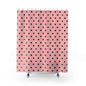 Pink and Black Polka Dot Shower Curtain — Chic Retro Bathroom Decor