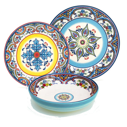 Zanzibar 12 Piece Stoneware Dinnerware Set, Service for 4