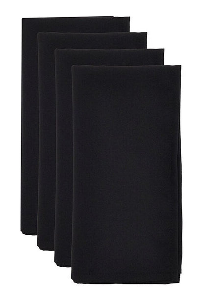 Fennco Styles Classic Solid Design Napkins, 20-inch Square, Set of 4