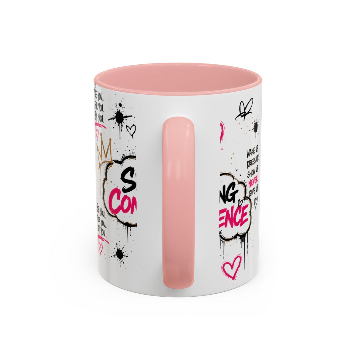 Serving Confidence Coffee Mug — Inspirational Graffiti Design, 'Be You' Motivational Drinkware (11/15oz)