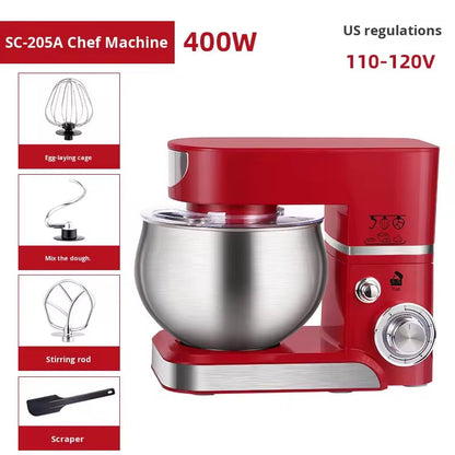 400W Stand Mixer, Multifunctional Kitchen Machine – Automatic Dough Kneader & Electric Egg Beater for Home Use