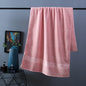 Pure Color Thick Cotton Bath Towel Set Towel Set Increased Pure Cotton Beach Towel Beauty Salon Bath Towel