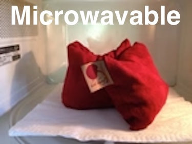 Rectangle/Cervical Pillow in Unbleached, Pre-washed, Natura Denim with Cherry Print Pillowcase