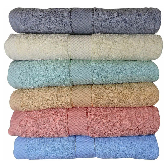 6-Pack: Imperial Luxury Bath Towel Set - Multi Color