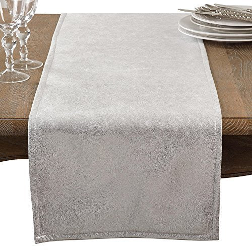 Fennco Styles Metallic Glam Decorative Table Runner - Shimmering Table Cover for Home, Dining Room, Banquet, Holiday, Christmas, Wedding Décor and Special Occasions