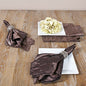 Crushed Design Elegant Napkins, Set of 4 (Mocha)