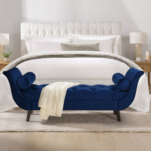 Alma Tufted Flared Arm Entryway Bench
