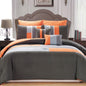 7-Piece: Luxury Bordered Queen Comforter Set