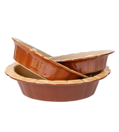 Vintage Oval Pie Dish Small