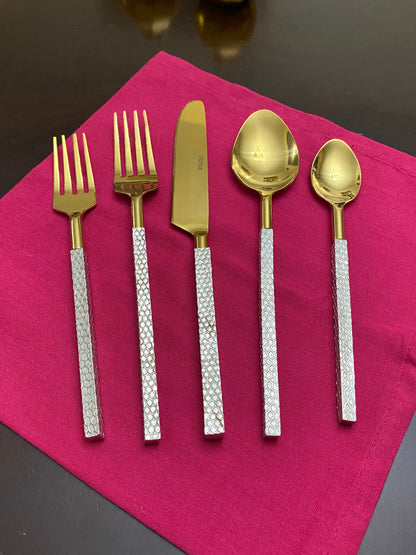 Designer Golden Stainless Steel Flatware Set of 20 PC