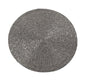 Fennco Style Hand Beaded Maharani Stunning Hand Beaded Placemat 14" Round, 1-Piece - Silver Glass Beads Table Mat for Banquets, Christmas, Special Events and Home Décor