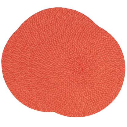 Fennco Styles Modern Everyday Textured Placemats 15 Inches Round, Set of 4 – Black Woven Table Mats for Home, Dining Room Décor, Banquets, Indoor & Outdoor and Special Events