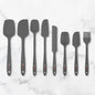 8 Piece Silicone Spatula Set - Teal Grey