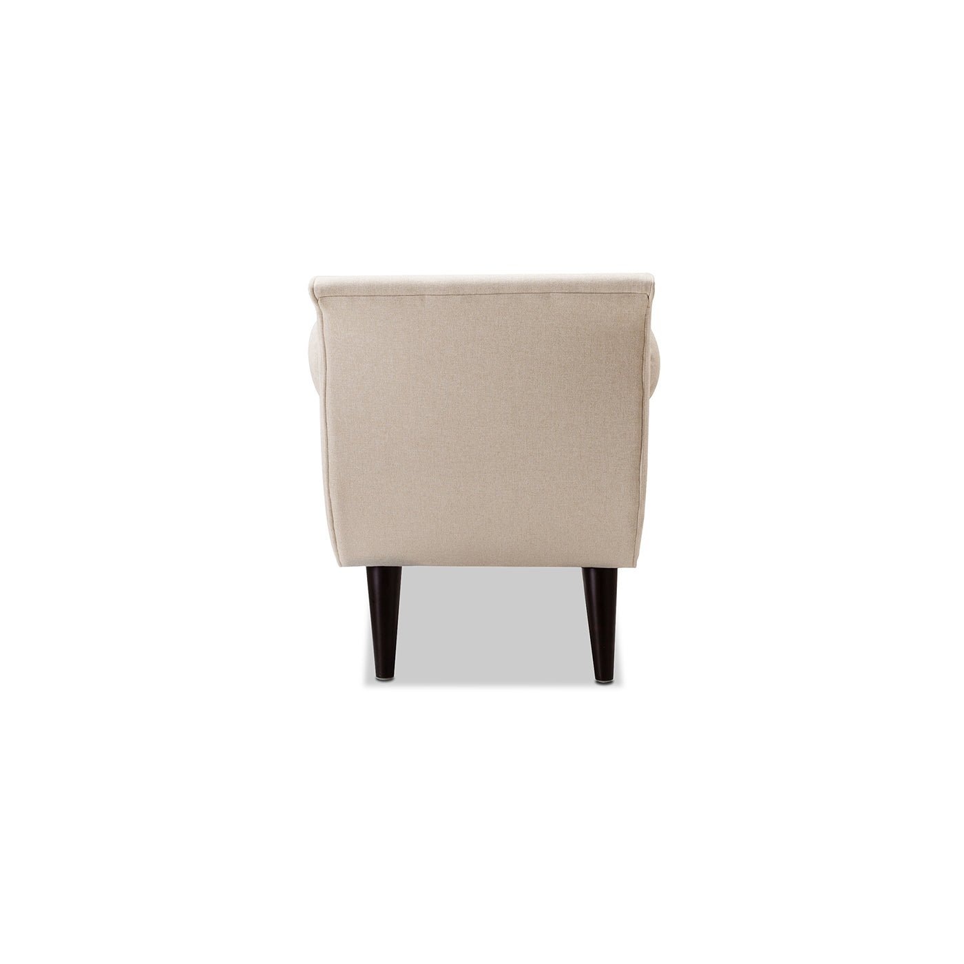 Alma Tufted Flared Arm Entryway Bench in Sky Neutral
