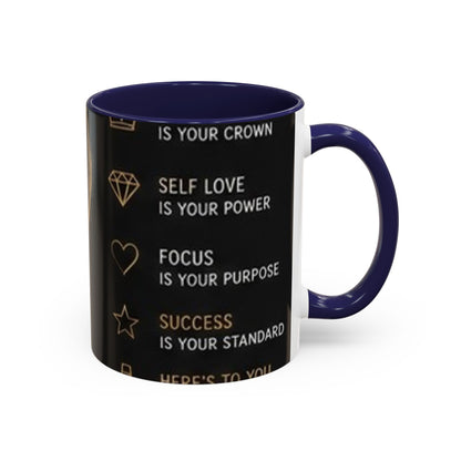 Inspirational Self-Love Coffee Mug — "Self Love is Your Power" Accent Mug