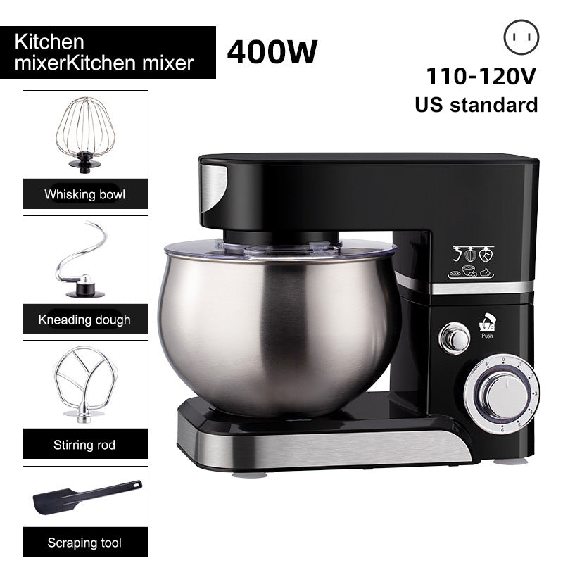 400W Stand Mixer, Multifunctional Kitchen Machine – Automatic Dough Kneader & Electric Egg Beater for Home Use
