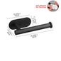 Wall-Mounted Toilet Paper Holder with Shelf - Aluminum Alloy Rustproof Bathroom Roll Holder