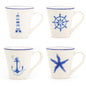 Ahoy Assorted Mugs Set of 4