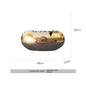 Modern Luxury Oval Edge Decorative Tray Creative Home Dining Table Fruit Plate Ornament