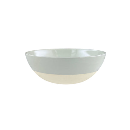 Shell Bisque Grey Porcelain 4 Piece Dinnerware Set, Service For 1
